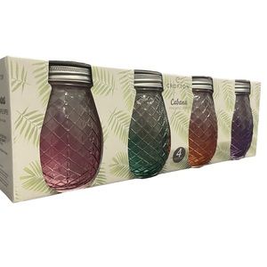 Cabana Pineapple Glass Sippers
